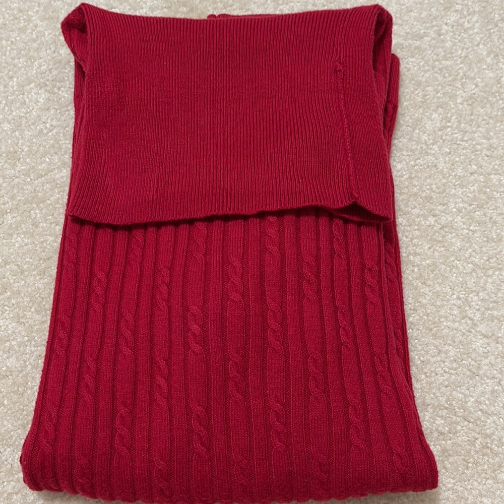 Talbots Mp cable knit turtleneck sweater. Small amount of peeling C pic - Picture 7 of 9